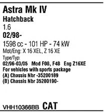 WALKER VHH10366BB Exhaust System